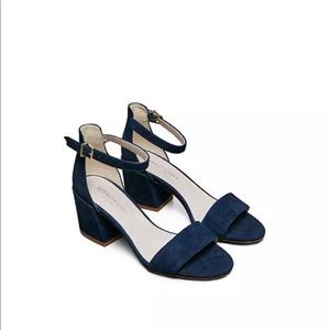 Kenneth Cole Hannon Block Heel Sandal Ankle Strap